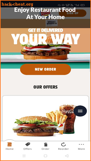 Online Food Ordering Delivery app screenshot