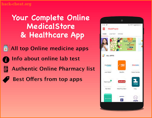 Online Pharmacy Netmeds Medlife 1mg PharmEasy screenshot