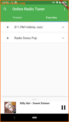 Online Radio Tuner screenshot