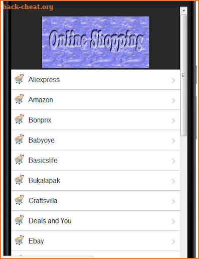 Online Shopping Apps List Pro screenshot