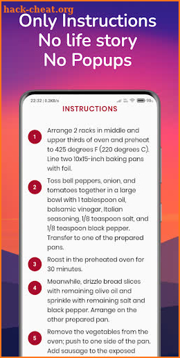 Only Recipe - Cut the clutter from recipe sites screenshot