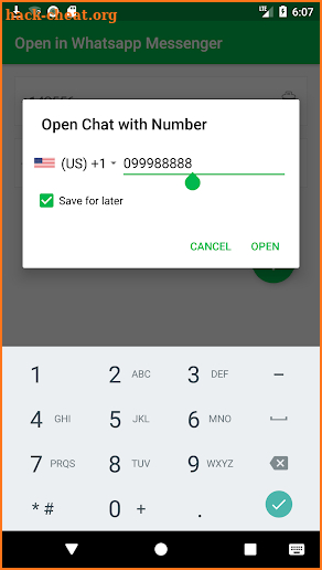 Open Chat in Whatsapp Messenger: Trick & Help screenshot