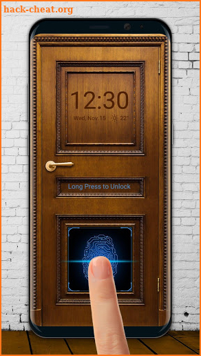 Open the door lock screen screenshot