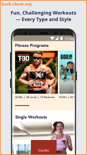 Openfit screenshot