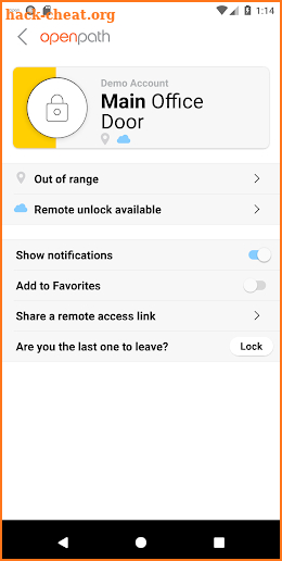 Openpath Mobile Access screenshot