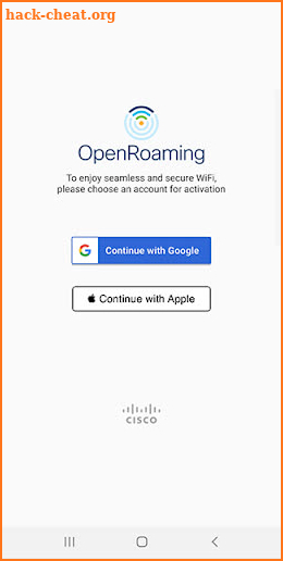 OpenRoaming screenshot