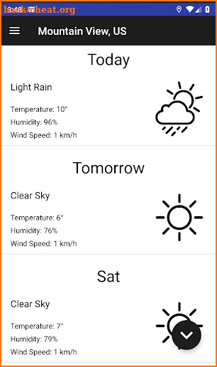 Openweather screenshot