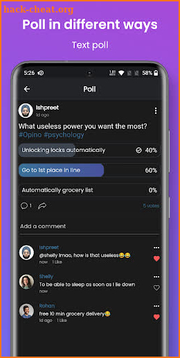 Opino - Social App for Polls screenshot