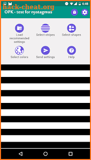 OPK - test for nystagmus screenshot