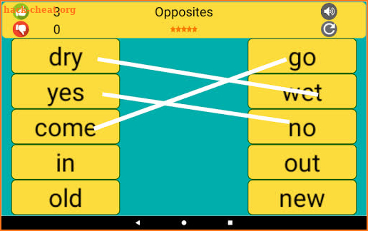 Opposite and Similar words for Kids screenshot