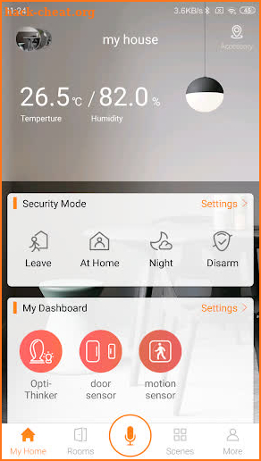 OPTILINK Home screenshot