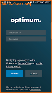 Optimum Support App screenshot