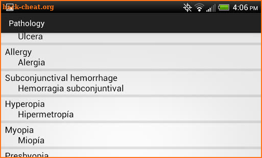 Optometry Translator Spanish screenshot