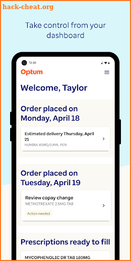 Optum Home Delivery Pharmacy screenshot