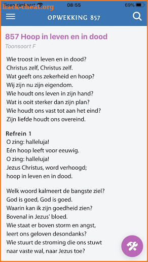 Opwekkingsliederen screenshot