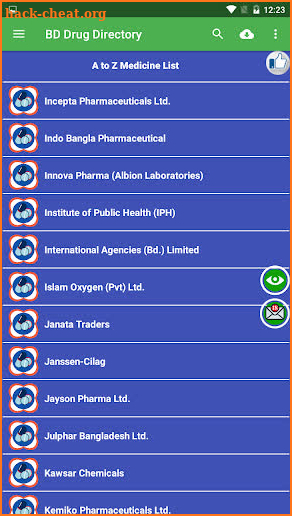 ঔষধ নির্দেশিকা | DIMS | BD Medicines Directory screenshot