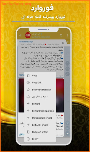 تلگرام طلایی زرگرام | بدون فیلتر | ضد فیلتر جدید screenshot