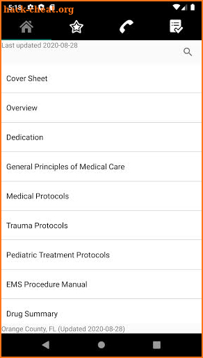 Orange County EMS Protocols screenshot