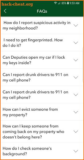 Orange County Sheriff's Office screenshot