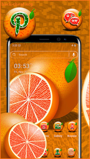 Orange Pixel Theme screenshot