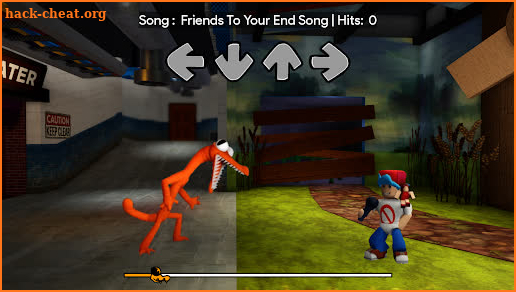 Orange Rainbow Friends FNF Mod screenshot