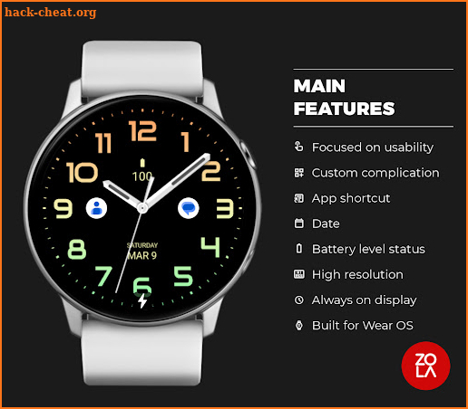 Orange Tosca Analog Watch Face screenshot