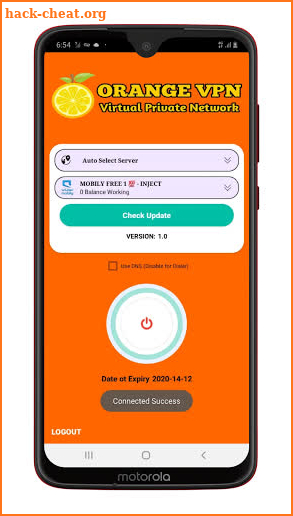 ORANGE VPN screenshot