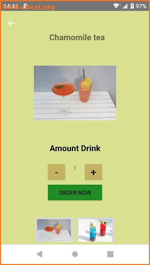 Order drinks fast screenshot