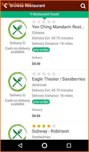 Order I'm Hungry screenshot