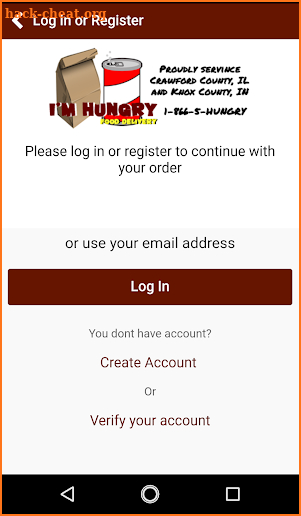 Order I'm Hungry screenshot