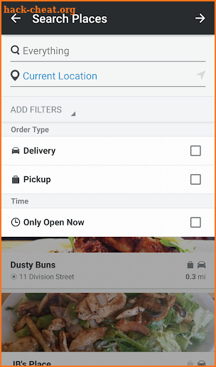 OrderAhead screenshot