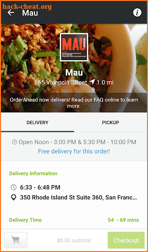 OrderAhead screenshot