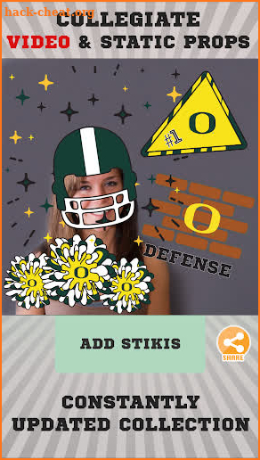 Oregon Ducks Animated Selfie Stickers screenshot