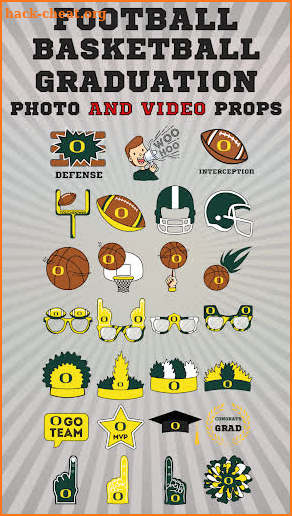 Oregon Ducks Animated Selfie Stickers screenshot