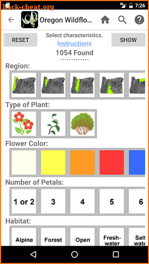 Oregon Wildflowers screenshot