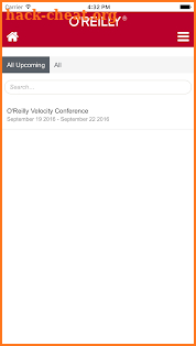 O'Reilly Events App screenshot