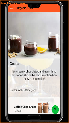 Organic Drinks Recipes screenshot