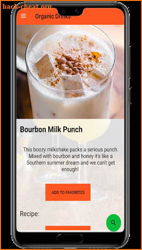 Organic Drinks Recipes screenshot