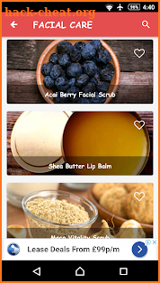 Organic Skin Care & Beauty Care: Homemade Remedies screenshot