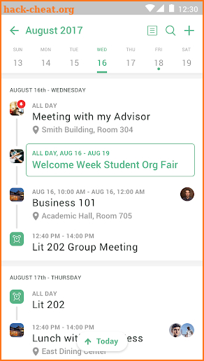 Orientation App screenshot