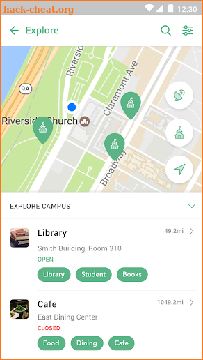 Orientation App screenshot