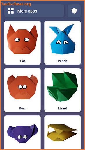 Origami funny paper toys screenshot