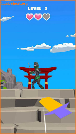 Origami Ninja 3D screenshot