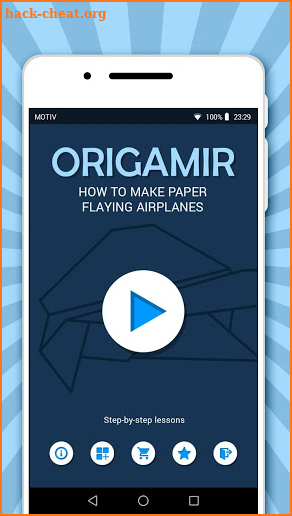 Origami paper airplanes: flying schemes screenshot