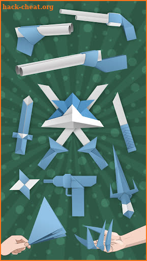 Origami Weapons Instructions: Paper Guns & Swords screenshot