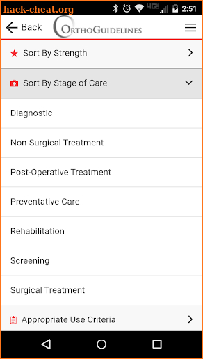 OrthoGuidelines screenshot