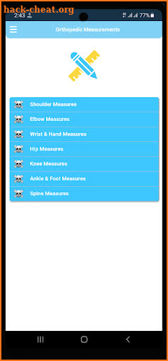 Orthopedic Measurements Pro screenshot