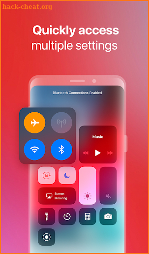 OS Control Center: Smart Control Panel ip X screenshot