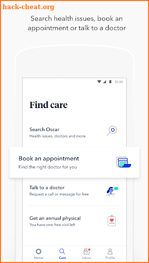 Oscar Health screenshot