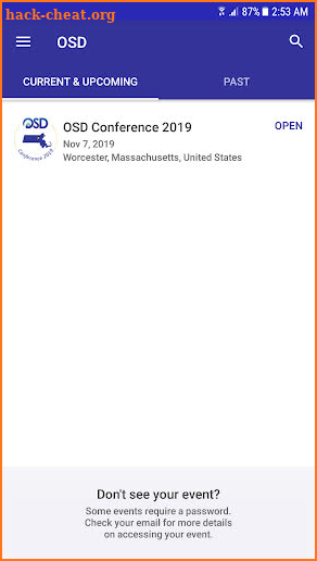 OSD Conference screenshot